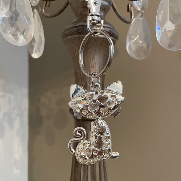 Cat😺RHINESTONE Keychain - Picture 3 of 3